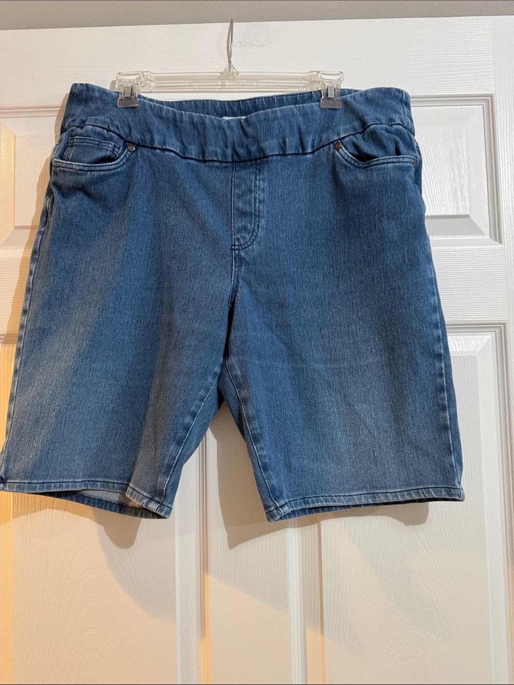 Coldwater Creek Casual Stretch Jean Shorts - Blue